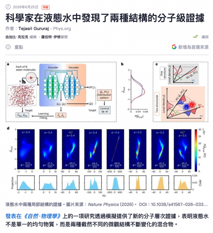 科學家在液態水中發現了兩種結構的分子級證據加讓-轉圖人1國Target Torget人0 004 008和