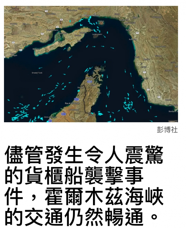 件,翟爾木絲海峽的交通仍然暢通。