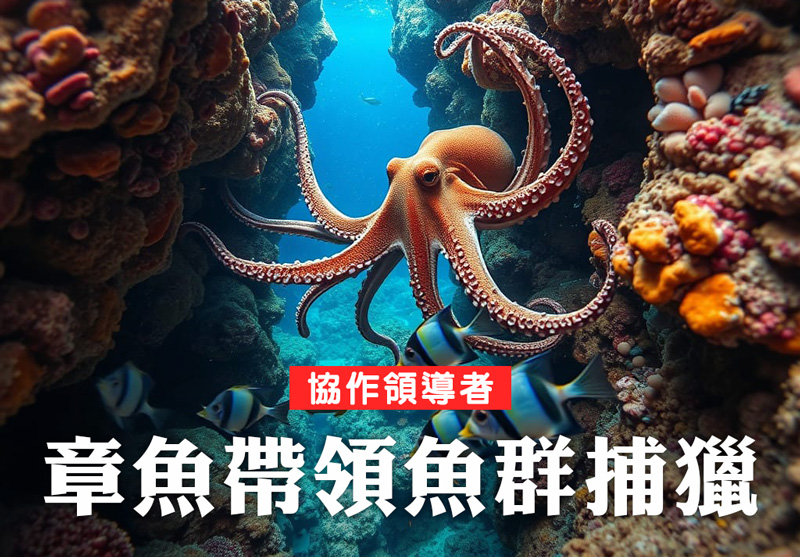 2024-09-25
國際最新研究稱，章魚會與不同魚類一起 捕獵並擔當領導者...