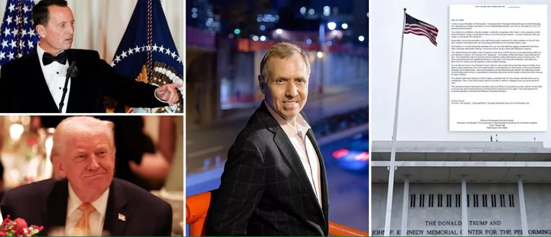 2025-12-27
音樂家因甘迺迪中心更名取消演出，面臨 100 萬美元訴訟...